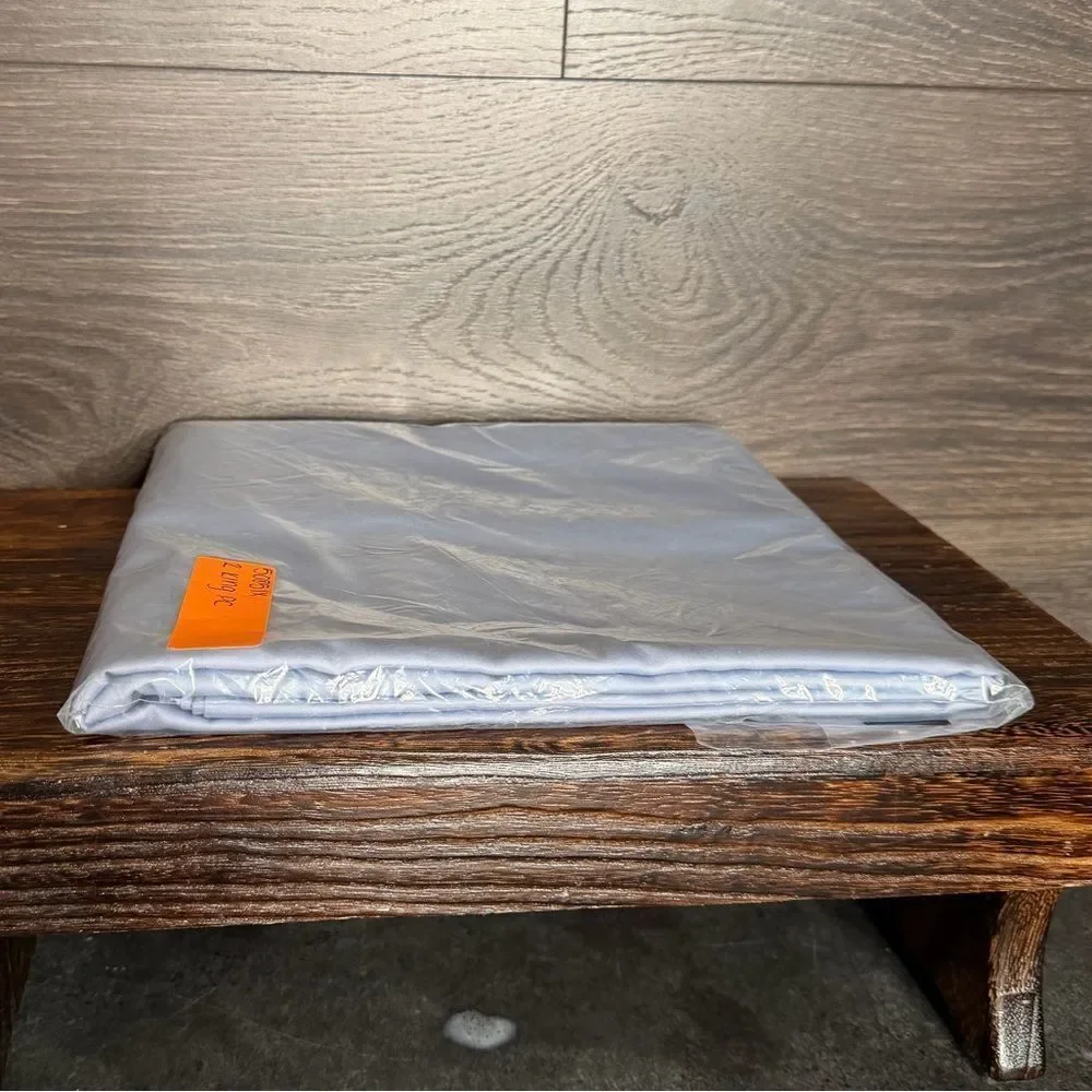 The Company Store Legends Supima Sateen Pillowcase Set King Blue/Silver NWOT